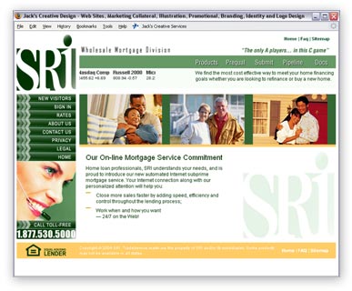 Private Labeled version of the WMC Direct website for SRI Mortgage.